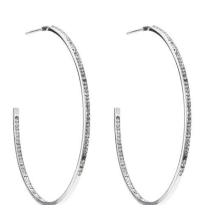 Asusteet BY JOLIMA  | Celine Crystal Hoops 50 Mm