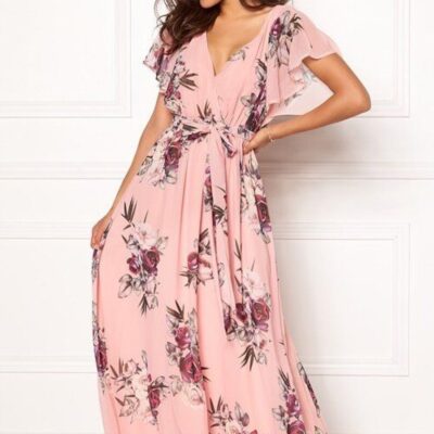 H T Goddiva Morsiusneitojen Mekot | Flutter Floral Maxi Dress